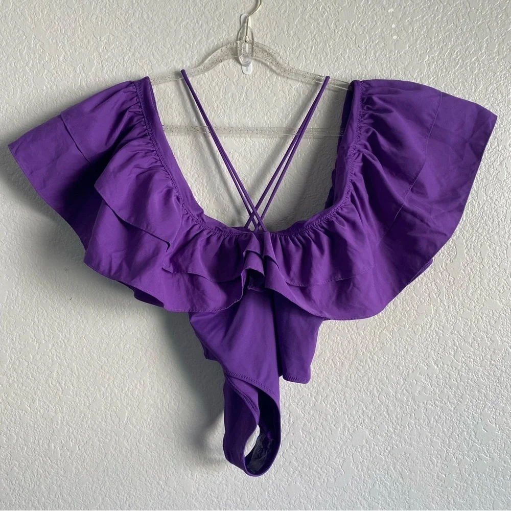 Zara Large Ruffle Swimsuit. NWT. Size Small